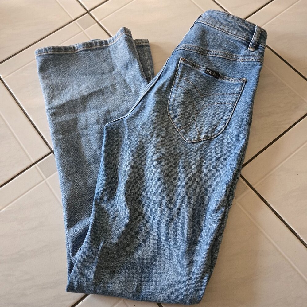 Rolla's Dusters Bootcut High Rise Slim Jeans Light Blue 26